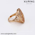 14425 Fashion jewelry copper alloy zircon ring, ladies 18k gold finger ring